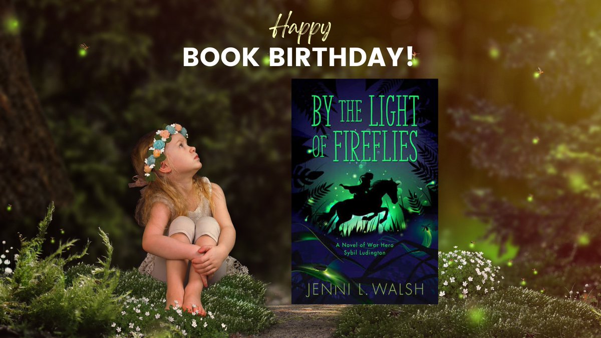 Happy book birthday to <a href="/jennilwalsh/">Jenni L. Walsh</a> for BY THE LIGHT OF FIREFLIES! Jenni writes *amazing* books for those middle-grade readers who are looking for historical, action-packed stories! An adventure featuring 16-year-old Revolutionary War hero Sybil Ludington #bookbirthday