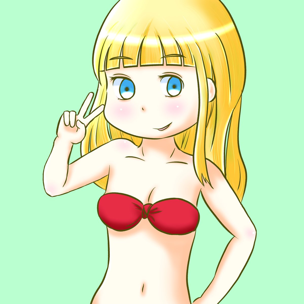 「今日を逃すと出す機会が無さそうなのでとで隠れてないVer.の人魚ちゃんを置いてお」|べほ 𝕏のイラスト