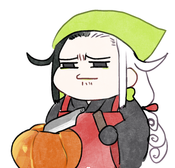らくがきツメ:もちマス(もちもちのマスター)・VSカボチャ🎃・田植え 