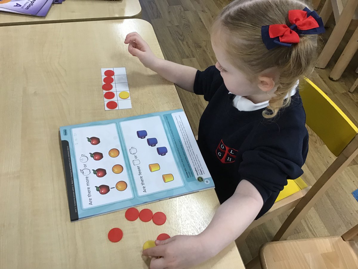 olgheyfs's tweet photo. Reception did fantastic work this morning comparing quantities and saying which group had more or fewer. #OLGH #OLGHeyfs #OLGHmaths #more #fewer #comparing #comparingquantities #powermaths https://t.co/T9pAuMNJcX