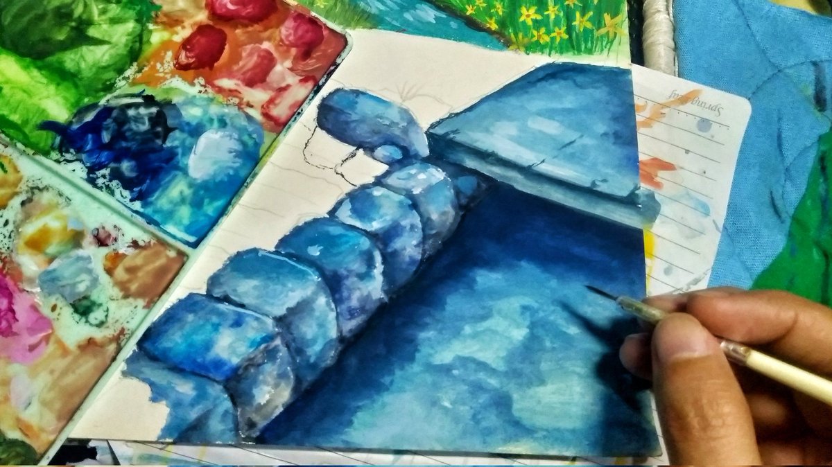 smolmingmong's tweet photo. gouache rain theme wip 🌧️
#gouache #artph https://t.co/oPnJMF46Te
