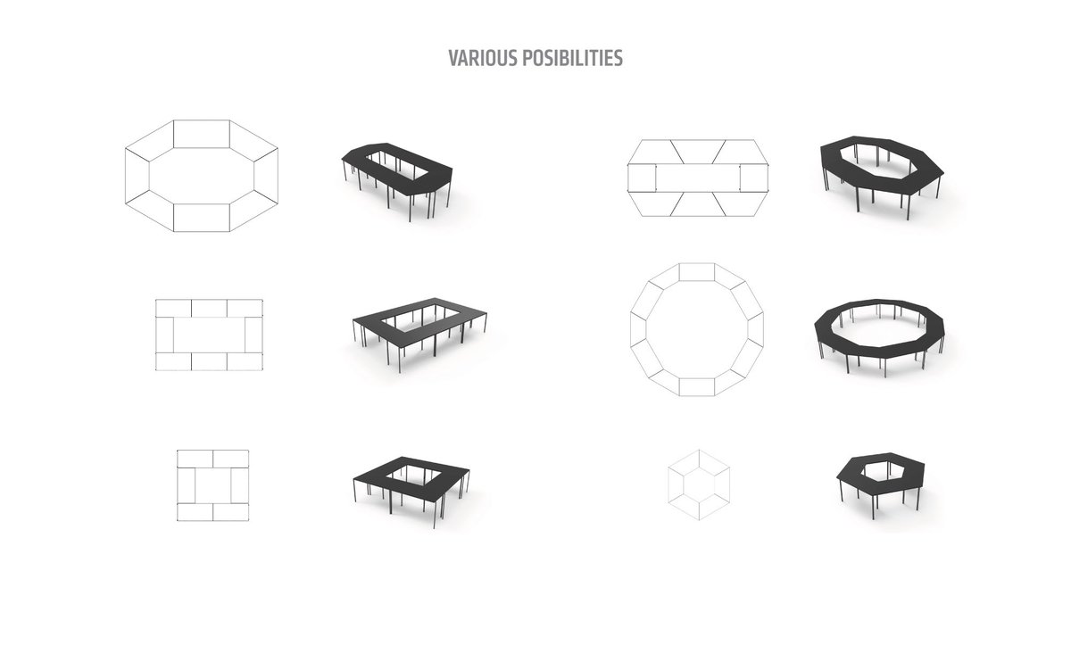 JNouvelDesign's tweet photo. ➕ #Design
➖ JUMPER STUDIO TABLE, table, 2021, #VSFurniture

Avec ses différentes formes de base – carrée, rectangulaire et trapézoïdale – et ses pieds décalés, cette table polyvalente peut être regroupée de différentes façons et facilement disposée en rangées. https://t.co/RWyjMEDSBi