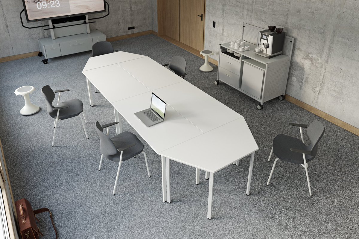 JNouvelDesign's tweet photo. ➕ #Design
➖ JUMPER STUDIO TABLE, table, 2021, #VSFurniture

Avec ses différentes formes de base – carrée, rectangulaire et trapézoïdale – et ses pieds décalés, cette table polyvalente peut être regroupée de différentes façons et facilement disposée en rangées. https://t.co/RWyjMEDSBi