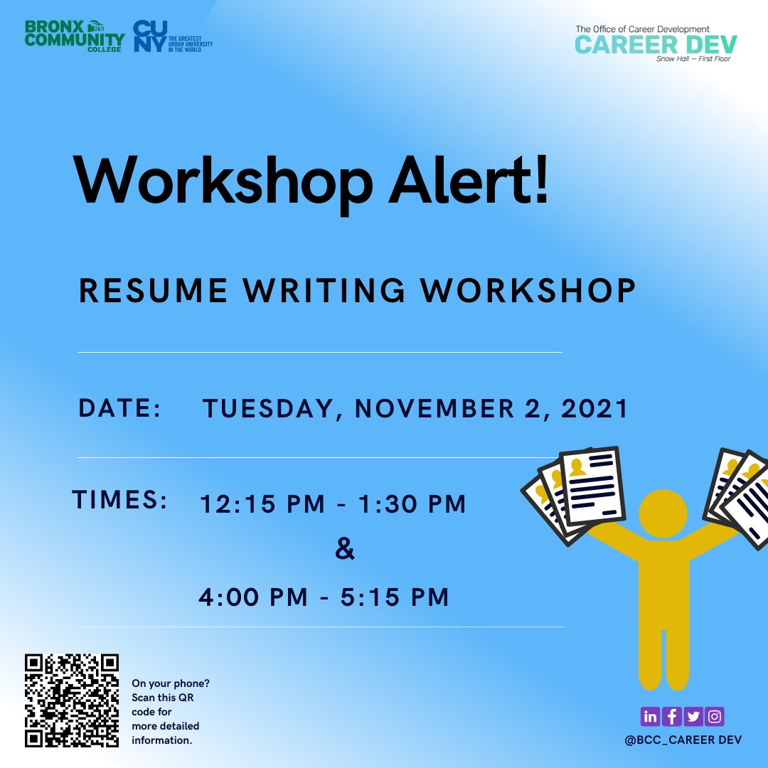 BccCareer's tweet photo. In collaboration with Accelerated Study in Associate Programs (ASAP), the Office of Career Development invites all students to The Job Search Workshop, which aims to make the extensive job search more manageable with the help of a Career Specialist! https://t.co/e42AdsD0u5