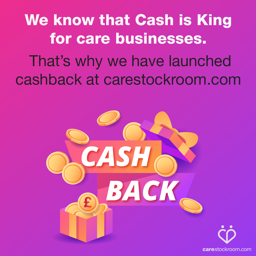 We are proud to launch the first and only monthly cashback scheme available to care services in the UK 👌
The more you spend, the more you save. Each month, every month.
#carestockroom #humanbusiness #seniorcare #inhomecare #careservice #careequipment #carehomesupply