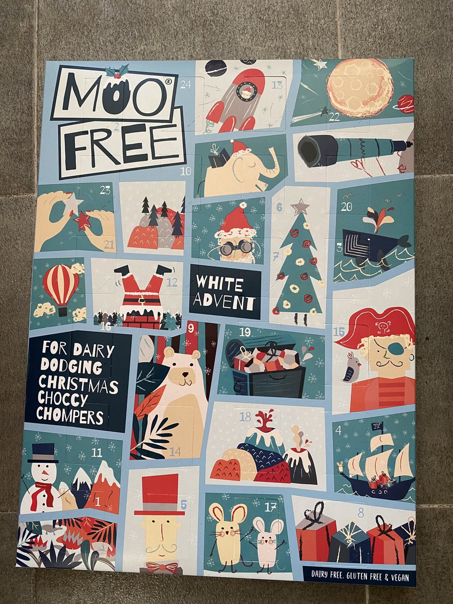 cggf18's tweet photo. @AldiUK woo hoo White chocolate advent calendar from @MooFreeChoccies #dairyfree #glutenfree  ,my 1st chocolate Advent calendar in many years, oh a squishmallow too , https://t.co/o5FArOqUK4