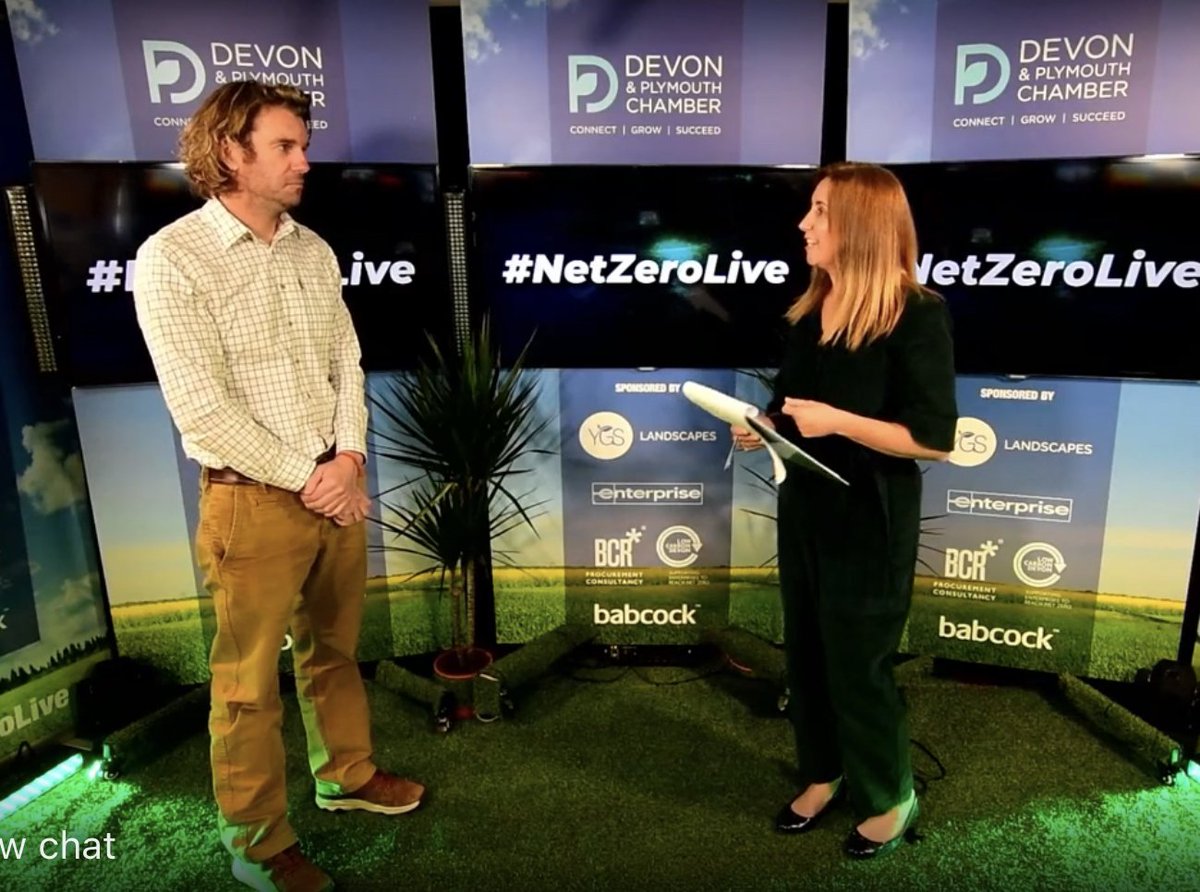 freshairstudios's tweet image. Mark Parry from @OceanCTrust at @NMAPlymouth  is talking about projects to improve marine ecosystems and offset carbon with @misssamsmith on #NetZeroLive 

Watch live on @Chamber_Devon’s various social media options.

#netzerodevon #NetZero #bluecarbon