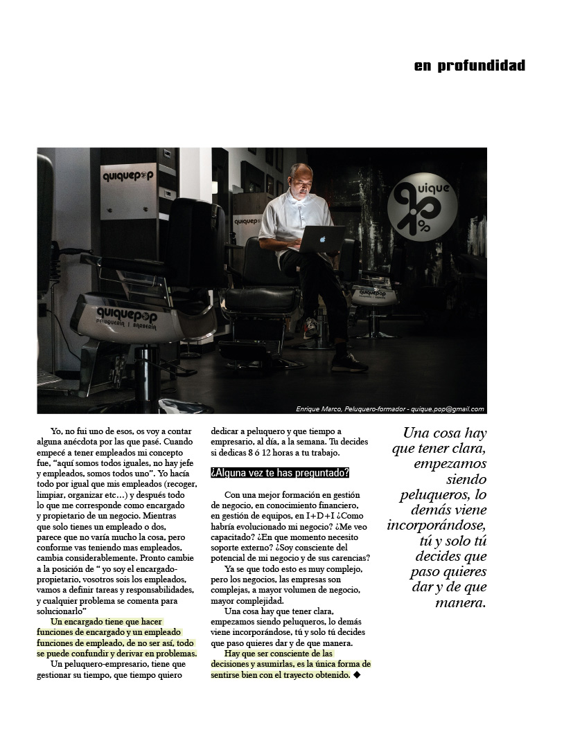 peluquiquepop's tweet photo. Artículo escrito por Quique, el responsable de @quiquepop “Peluquero o empresario“ para la revista @cyc_magazine @planetlookcom
#cycmagazine #planetlook #peluqueroempresario #peluquero #empresario #escribir #postpeluqueria #aprender #aprendercaminando https://t.co/nOZUtCZo1K