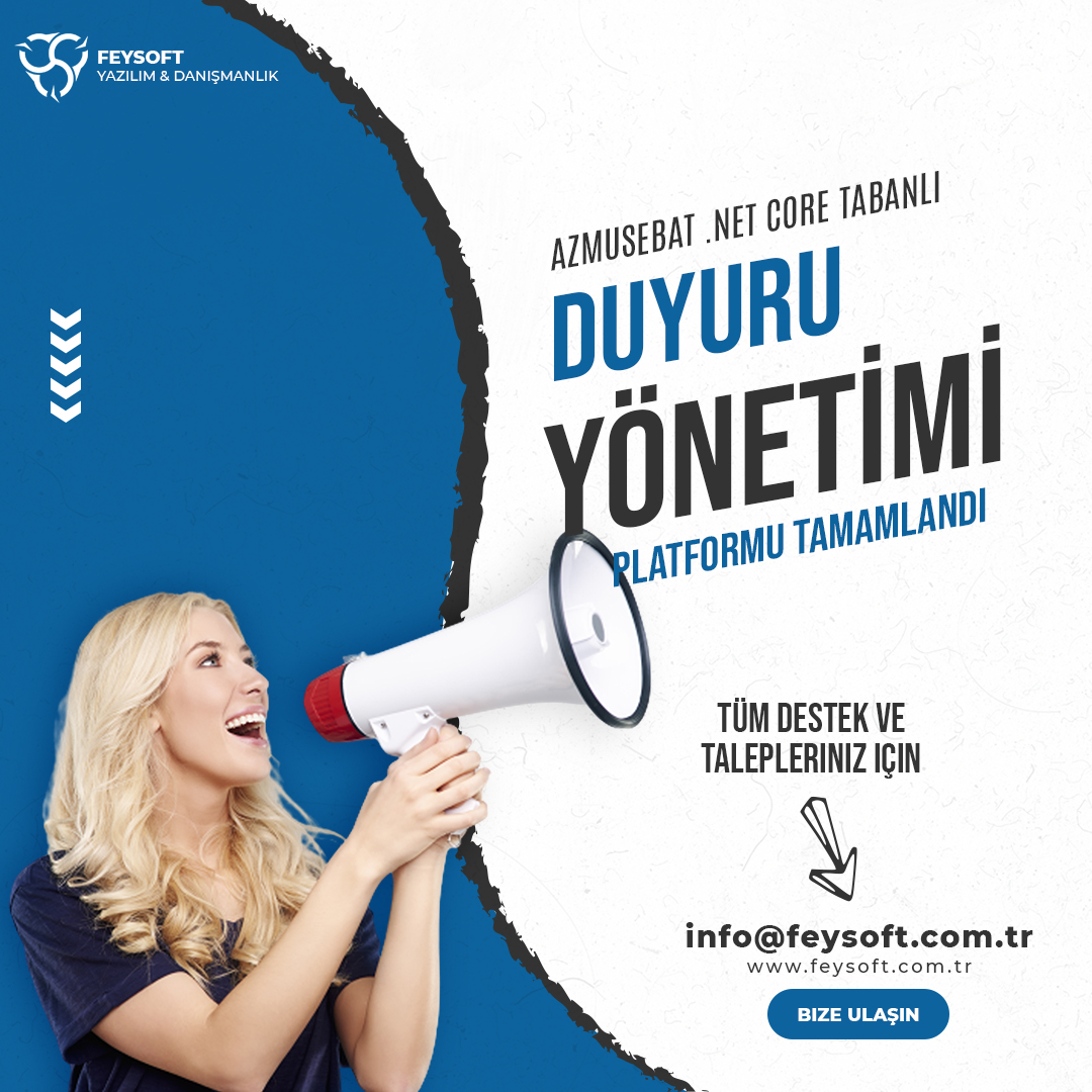 Şirket içi tüm duyuruların tek bir platformdan yönetilmesi ve dijital ekranlarda listelenmesi çalışmalarımız tamamlanıp, canlı kullanıma alınmıştır.Azmüsebat Çelik Sanayi Ve Ticaret A.Ş. 'ye
dijital dönüşümlerinde bizi tercih ettiği için teşekkür ederiz. #dijitaldonusum #yazılım