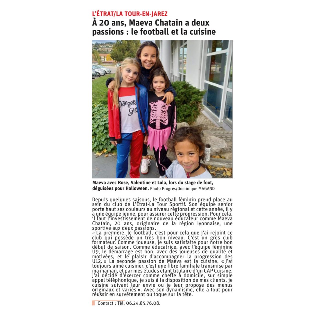 letratlatoursp's tweet photo. [ 𝐏𝐑𝐄𝐒𝐒𝐄 ] 📰 

Article sur Maeva #CHATAIN, notre joueuse en R2 Féminine mais également coach des U9 Féminines et des U12.

Article réalisé par Le Progrès Saint Etienne.

#JauneEtBleu 🟡🔵 #LETS https://t.co/g4bSiMzihB
