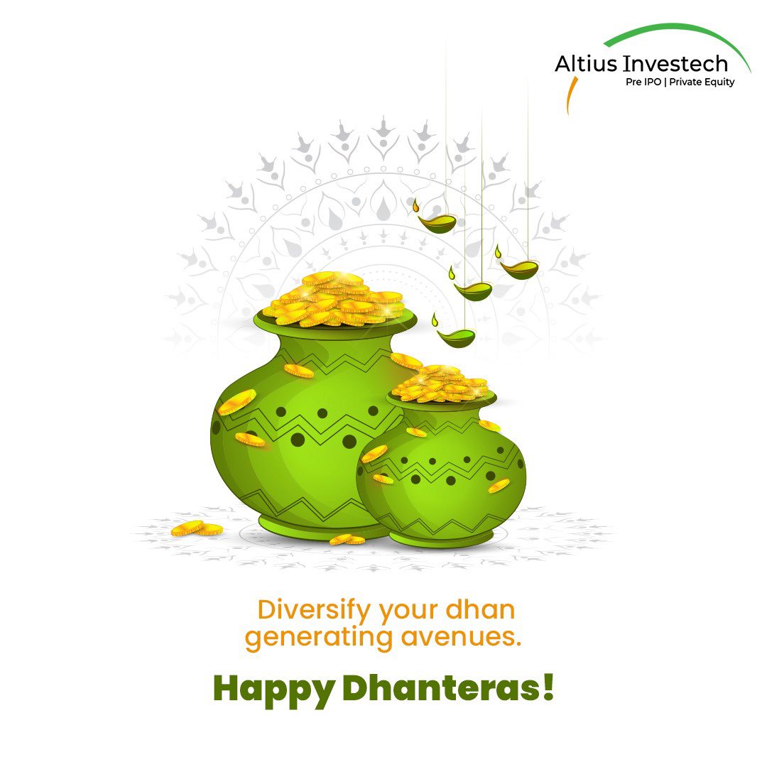unlistedshares1's tweet photo. Light up your portfolio with some bright investment opportunities in the unlisted space.
#altius #happydhanteras #dhateras #dhanteras2021 #festiveseason #festivevibes #dhateraswishes #prosperity #investech #investment #smartinvestment #money #business https://t.co/HthozxSWm0