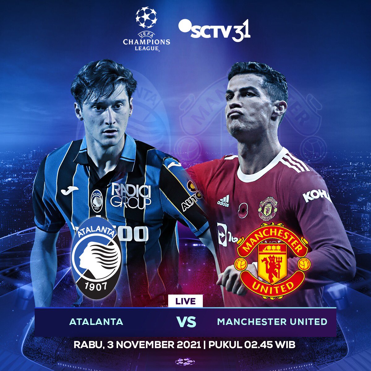 madiunredarmy's tweet photo. Dini hari nanti lawannya bukan Tottenham.. tapi Atalanta!! Pak Wasit harus tegas ya..
live @SCTV
#UCL #MUFC #ATAMUN #ManUnited #Atalanta #LiveSCTV #MadiunRedArmy #GGMU https://t.co/GNPSzwgutz