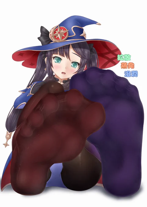 タイツの日とのことで以前描いたモナちゃんにちょっとだけ手を加えてみたもの#いいタイツの日 #MonaMegistus 