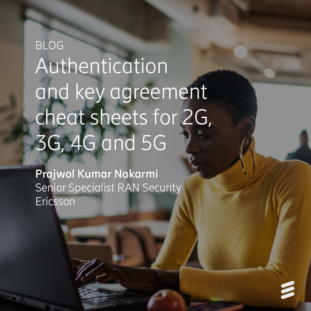 EricssonLabs's tweet photo. Figuring out #Authentication and #KeyAgreement for 2G to #5G can be tricky 🤷♂️
@ericsson's Prajwol Kumar Nakarmi has some #AKA cheat sheets to make your life easier! 📝 Learn more: https://t.co/7nh5peJTMl https://t.co/NpJXqX6ZD3