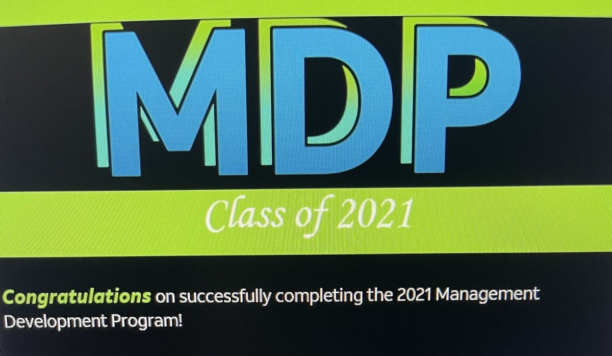 🥳🥳☺️💙 Soo Thankful for this Amazing Experience, Networking, Leadership Lessons Learned, Etc!! I am truly Humbled.  Hats off to My 2021 MDP Peers 🎉WE DID IT 🥳🥳🥲 #Bittersweet #Graduate #2021MDPLife