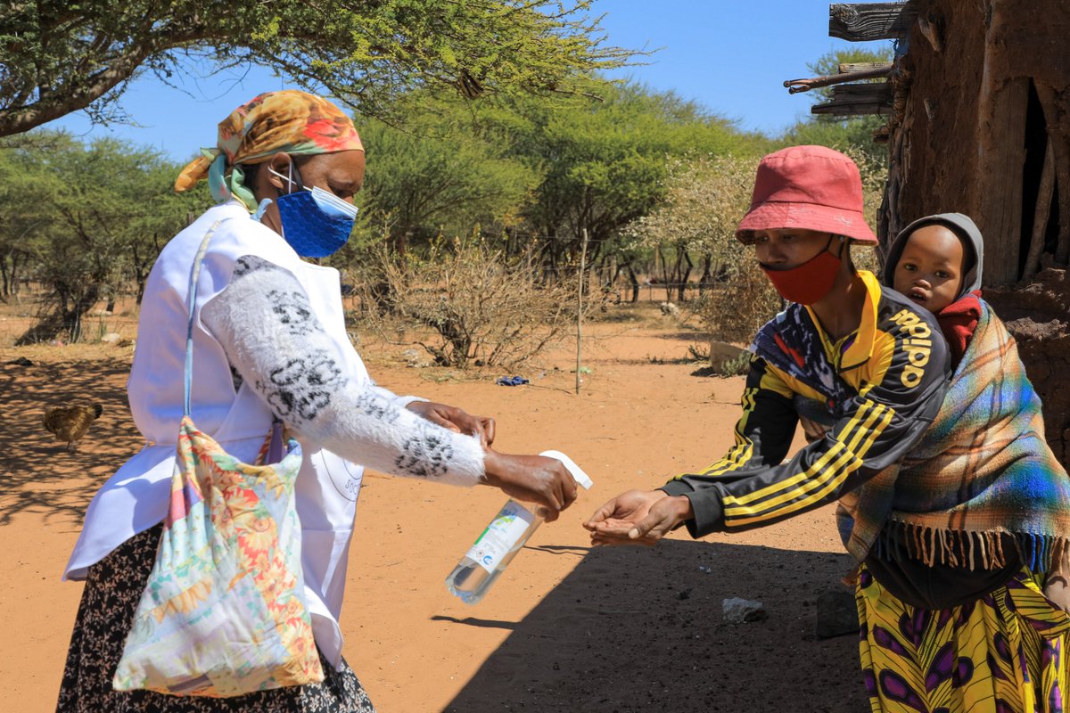 Red Cross teams across Botswana remain on the frontline of the response to COVID-19 and its socio-economic impacts. More than 2,400 Red Cross volunteers were engaged to assist the government in the COVID-19 response. 
#CurbingHungerAndCovid
<a href="/kutlwanokoks/">kutlwano Mukokomani, PhD.</a>