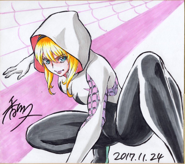 東せつな 「#タイツの日 な過去絵…特に増えてない…😓 」|香川久 Hisashi Kagawaのイラスト