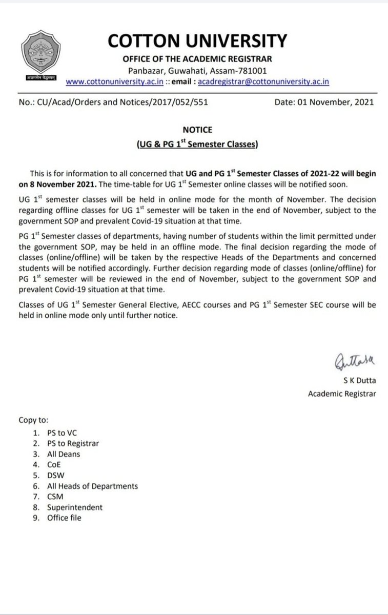 MintuDa51900432's tweet photo. Each and every colleges along with  universities, and other prestigious institutes are following government given SOPs .But it is painful that our very own cotton university is following their own made SOPs. Aren't they playing with our future? 
@ranojpeguassam 
@himantabiswa https://t.co/tO2Vwcfh2t