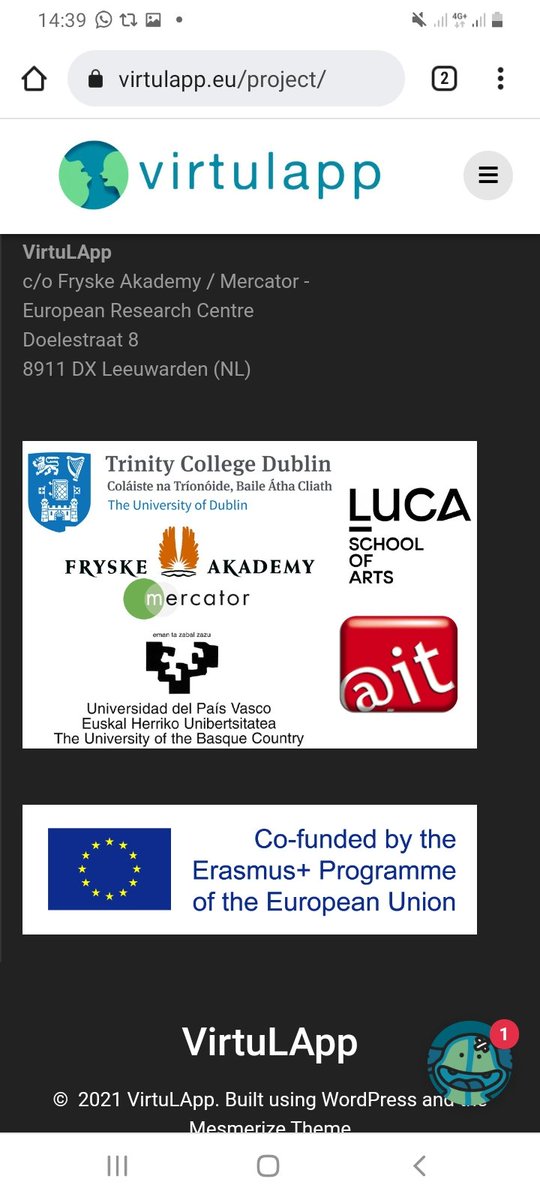 FryskeAkademy's tweet image. #VirtualApp is a collaboration between @MercatorCentre and @JoanaDuarte77 and partners in Basque Country, Ireland and Belgium. Here they are in action! @MariaGrossoDel is er ook, dus hou de @lc_nl in de gaten.