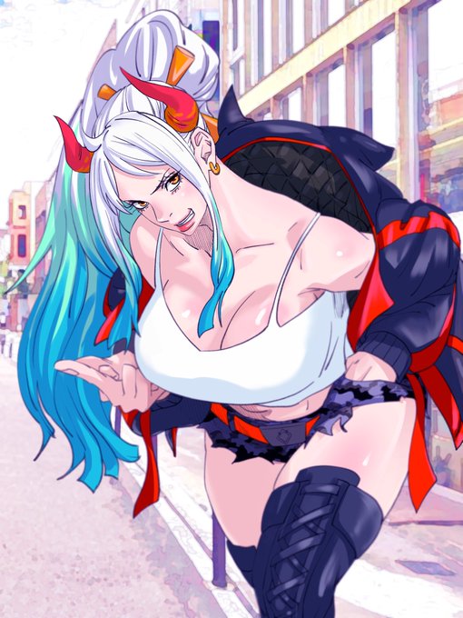 やっと色付けられた。 #ワンピース #ヤマト #イラスト 