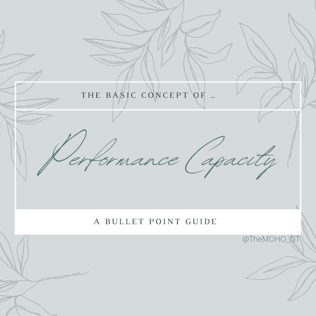 themoho_ot's tweet photo. Understanding #PerformanceCapacity is a key to understanding the #LivedBody
#OccupationalTherapy #OccupationalTherapist #TheModelOfHumanOccupation #TheMOHO_OT https://t.co/L5RMx25eMZ