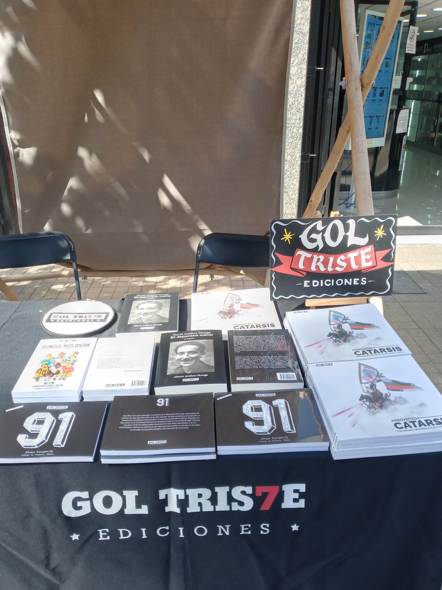 GolTriste's tweet photo. Ya estamos en una nueva edición de la #PrimaveraDelLibro de @EditoresChile. Este martes y miércoles en el acceso pasarela Costanera Center. Desde las 11 a las 20.00hrs.
#ElDeportistaMartir, #ProyectoCatarsis, #AunqueNosDigan y #91ElLibro.
*Descuentos para socios y socias al día. https://t.co/aDp3FjR9lY
