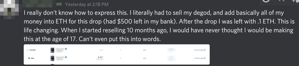 NiftyStonks's tweet photo. just another day in the office

$70k for one of our members. 

want in? I'll give a key away for FREE (0.333e / $1500 normal mint price) if you RT + Like + Mention 2 people

Ends in 48 hrs https://t.co/NK5cjHYEh4