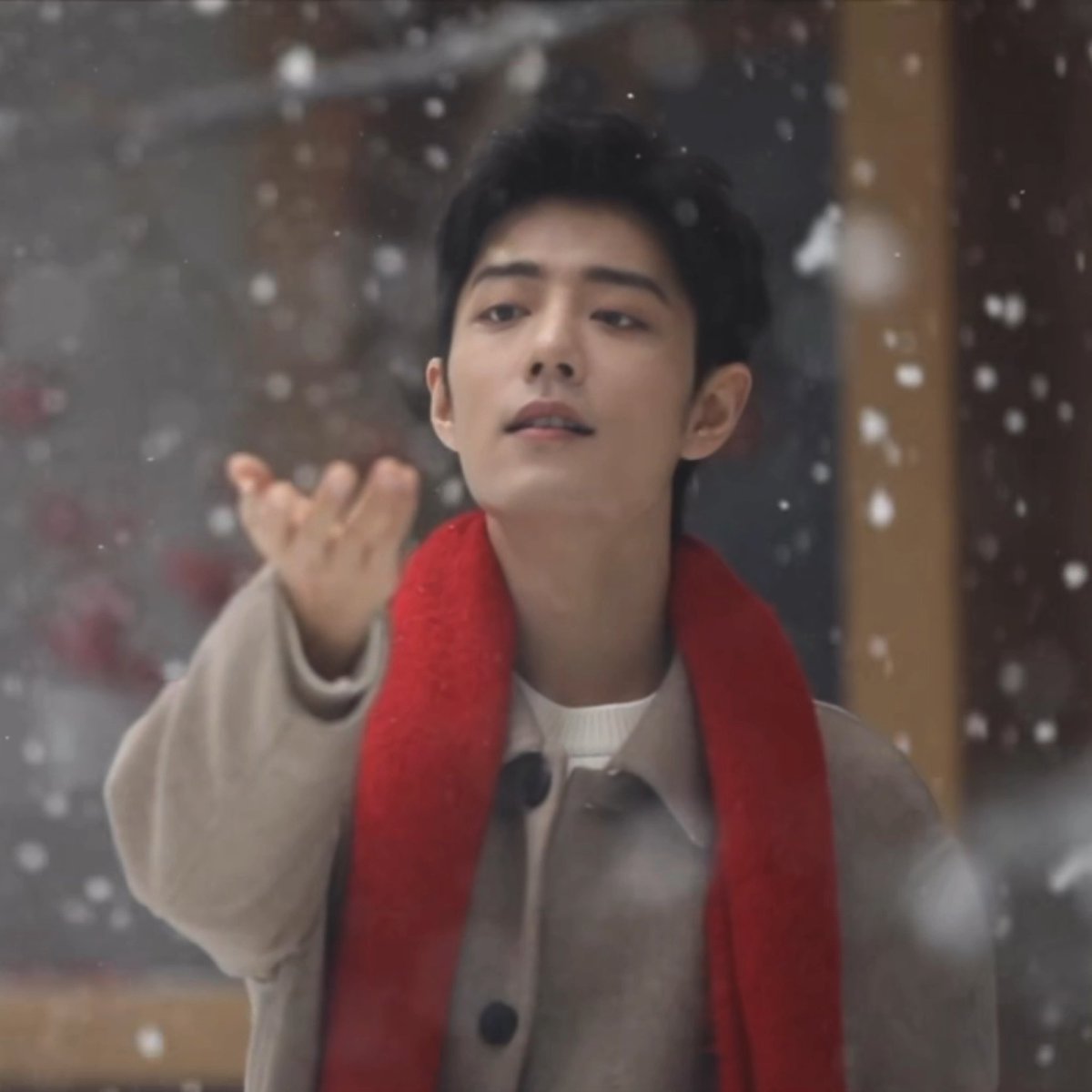 xiao zhan &amp; snow; my ultimate fav combo 🌨