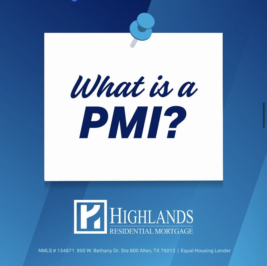 DriesJojo's tweet photo. Have you heard the term PMI in your mortgage process but are unsure of what it means? Private Mortgage Insurance, is a type of mortgage insurance you might be required to pay if you have a conventional loan and have less than 20% equity in your home #mortgageadvisor #mortgagetips https://t.co/eB5zj8MMYG