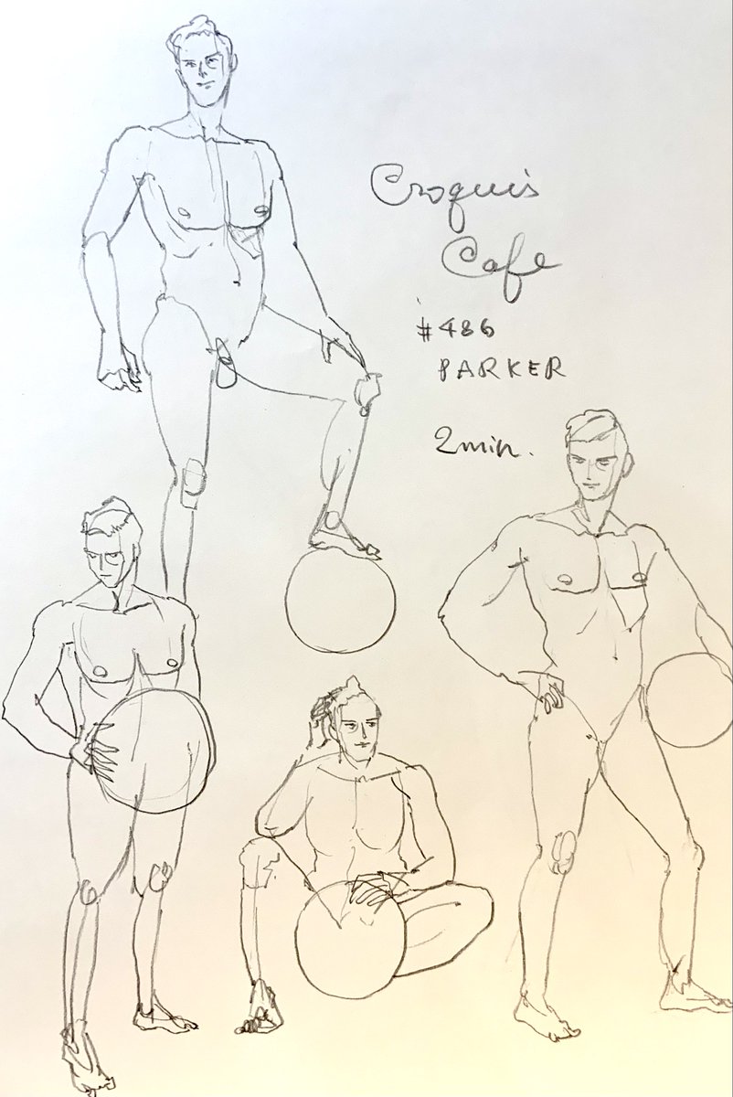 #croquiscafe 
486 Parker
地球の練習しないと笑。
なんでもいっぺん描いてみることは大事。 