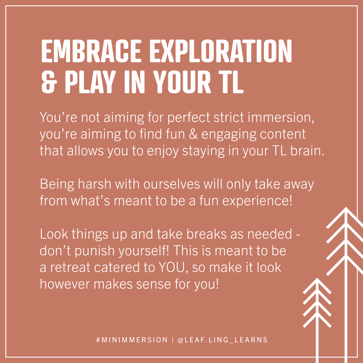 leaflinglearns's tweet photo. The one year anniversary of #minimmersion weekend is taking place Nov 20-21!! Create a language learning retreat within the comfort of your own home, whether you're an immersion pro or trying it out for the first time✨ #langtwt https://t.co/bKkXdo26Yq