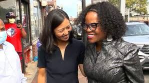 Kim_Janey's tweet photo. Hey Boston! I’m so proud to support my sister in-service, @wutrain, as our city’s next mayor! Michelle understands the importance of equity and inclusion and will bring residents together to solve our toughest problems! Please get out and vote! #bosmayor #bospoli https://t.co/lHuSFkSNqf