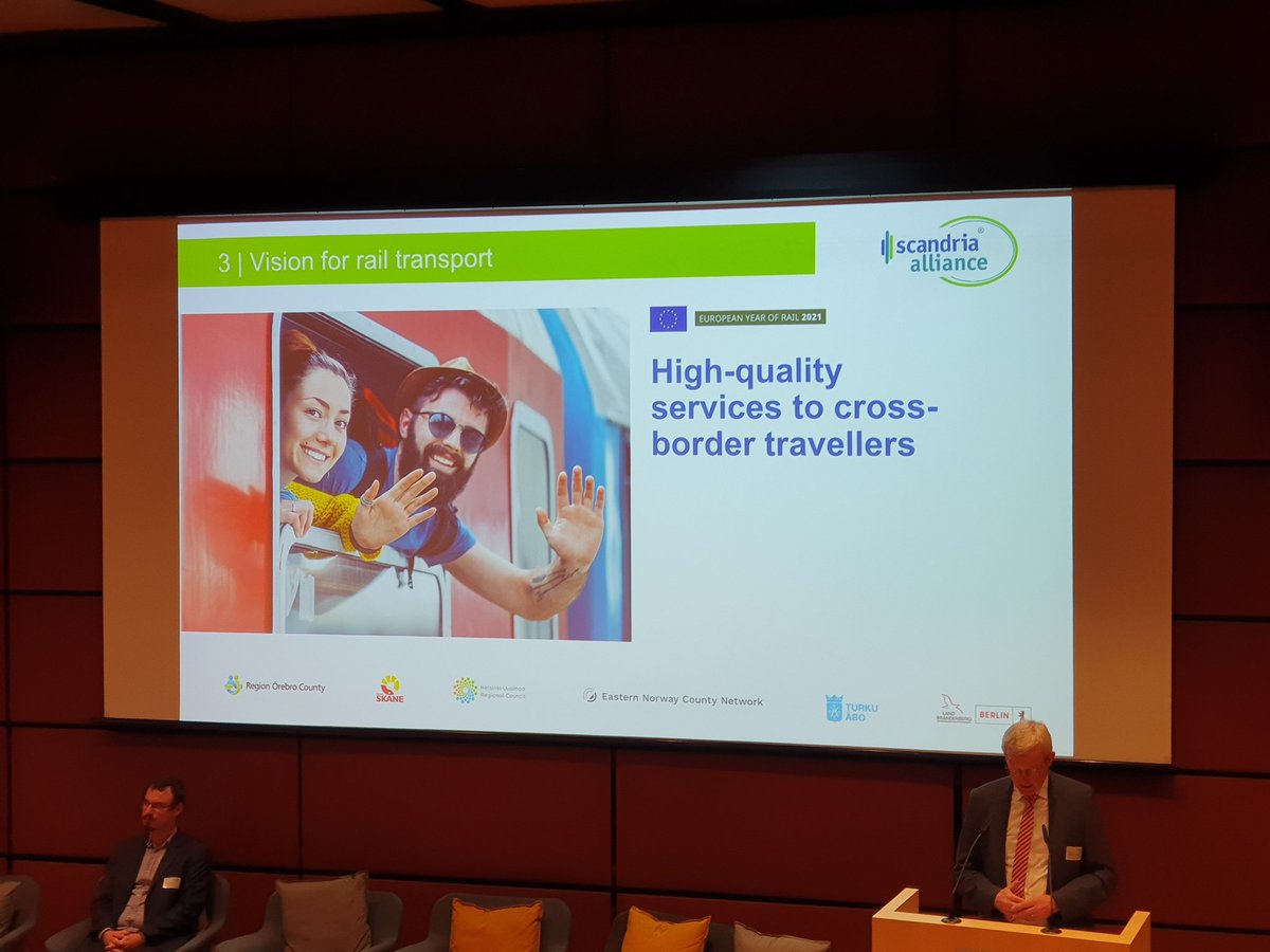 GrowthZoneFi's tweet photo. Minister of Infrastructure and Federal State Planning of Land #Brandenburg Guido Beermann @MIL_Brandenburg launched the Joint Vision for #rail #transport of the Northern #Scandria Corridor at the #ScandriaAlliance General Assembly in #Berlin today. https://t.co/ew4evTAfsF