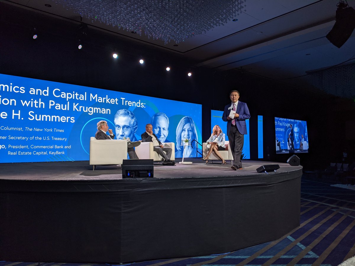 SeniorHousingBz's tweet photo. NIC Fall Conference Day 2 kicking off with @LHSummers @paulkrugman @brian_j and Angela Mago. @Natl_Inv_Ctr #NICFall21 https://t.co/DhMWIPsmG4