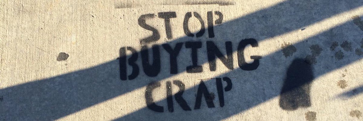CityReuseDepot's tweet photo. Over-consumption is killing us!
Please stop buying so much new stuff (especially if it's tat)
#LessStuff
#LessWaste
#LessCarbon
#COP26 https://t.co/oIdpgVhnT6