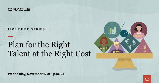 CDSi_USA's tweet image. In this live demo, learn how a connected and continuous #workforceplan provides visibility throughout the organization, giving you the tools to manage and forecast #workforcecosts and successfully hire for the right skills and talent: oal.lu/gBw9M 
@Oracle,#Cloud ERP
