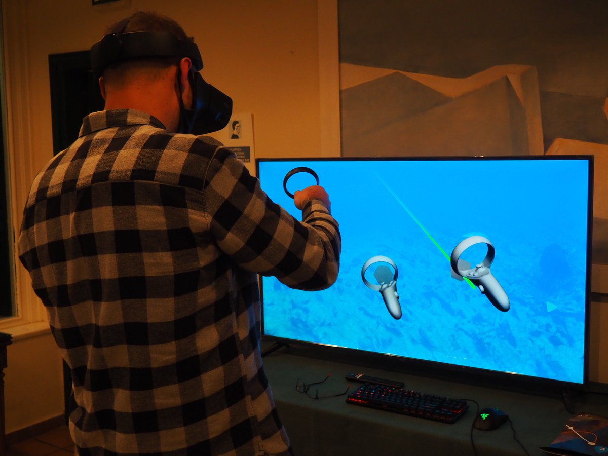 diver_virtual's tweet photo. Our 2-day event was completed successfully! We would like to thank the Municipality of #Thira and Mrs Kitsou for the support and trust as well as #Bellonio for their hospitality. It was our honor to have you all there and beyond our expectations! #VirtualDiver #Santorini #VR #AR https://t.co/DTL3MUvBq7