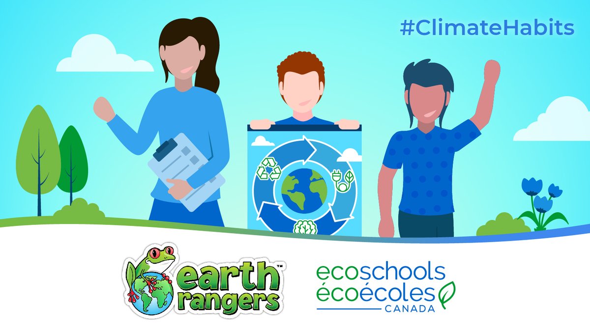 EcoSchools Canada and <a href="/EarthRangers/">Earth Rangers/Éco Héros 🐸🌎</a> will be launching an exciting new partnership later this week . Stay tuned! #ClimateHabits