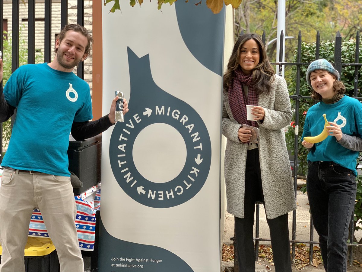 CarlinaRivera's tweet photo. Two of #TeamCarlina’s favorite things: coffee and democracy ☕️🗳 Thanks to our friends from the @MigrantKitchen Initiative for feeding the polls! https://t.co/Nbp6OA5SfP