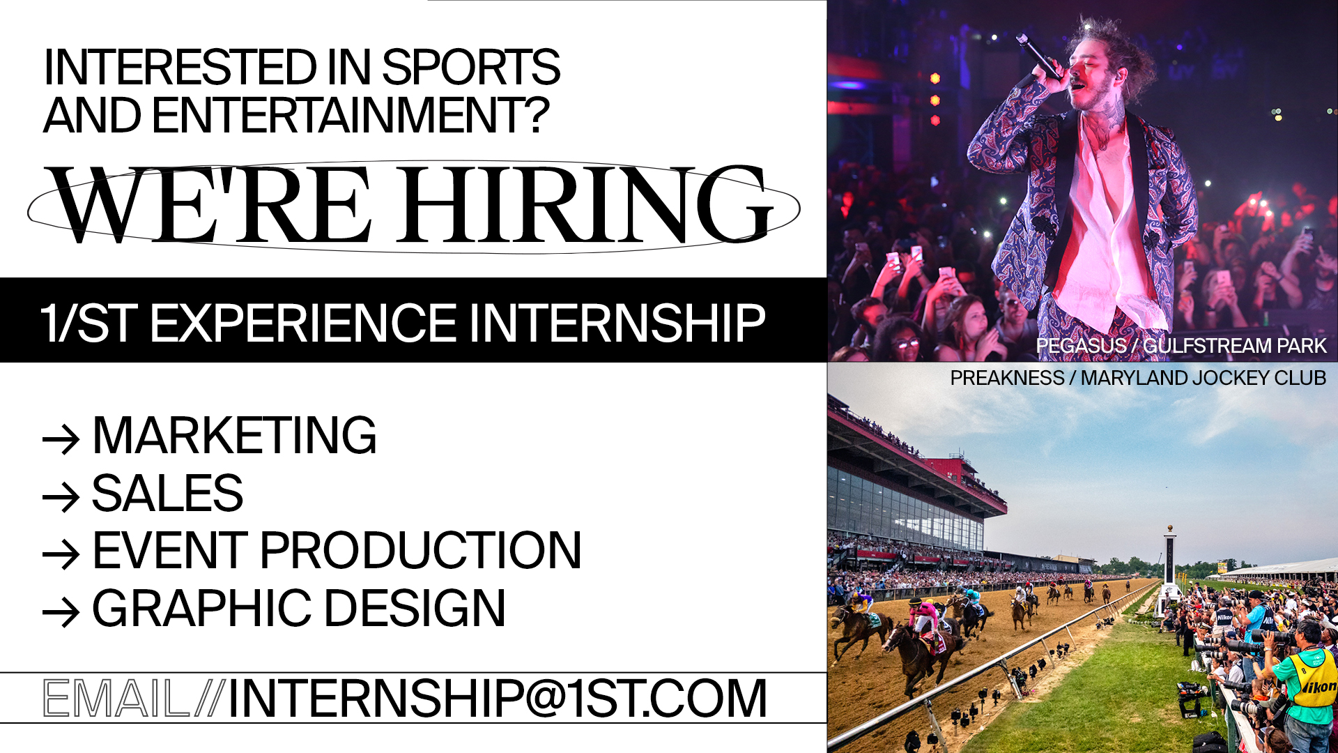 Gulfstream Park on Twitter "Looking for an internship in the sports