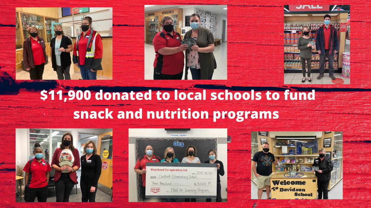 As a Co-op Owner, you can take pride that $11,900 has been recently donated to local schools to fund nutrition and snack program.  This donation is made possible by the support of Riverbend Owners.  Together, we can make a difference in peoples lives in the communities we serve.