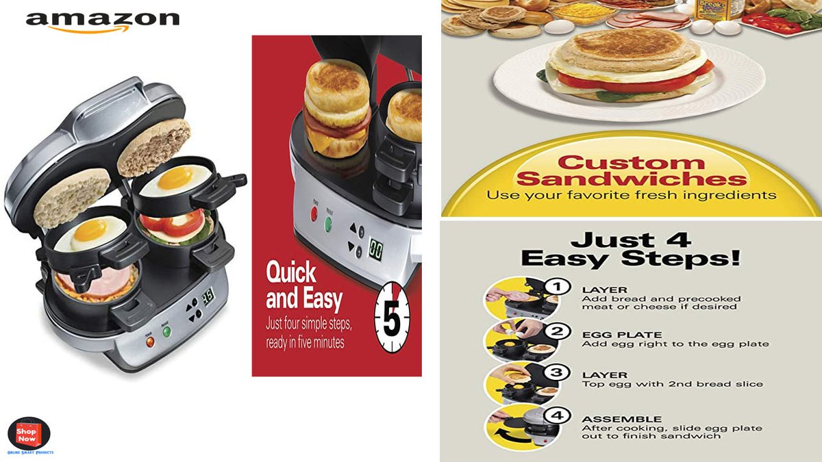 buyvideogame4u's tweet photo. Hamilton Beach Dual Breakfast Sandwich Maker with Timer Silver On Amazon https://t.co/h4AQjhOVSL via @YouTube
#crawfordmarketmumbai
#toptrendingproducts
#brandfactoryonline
#howtosetupalexasmarthome
#howtomakeyourhomesmart
#smarthomeindia
#amazonsmartplug
#bestsmartplugs
#smart https://t.co/a50SXMhrmI