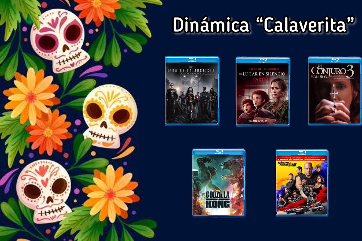 cinentificate's tweet photo. Tenemos su calaverita…

Se van 3 packs de 2 películas (Lean bien los T&amp;C).

Para ganar: 
1. RT.
2. Seguirnos.
3. Invita a un amigo a participar (No famosos, no páginas).
4. Síguenos en Instagram (deja captura que compruebe).

Agreguen el #CinentificateMeRegala https://t.co/XWGEDyfHIt