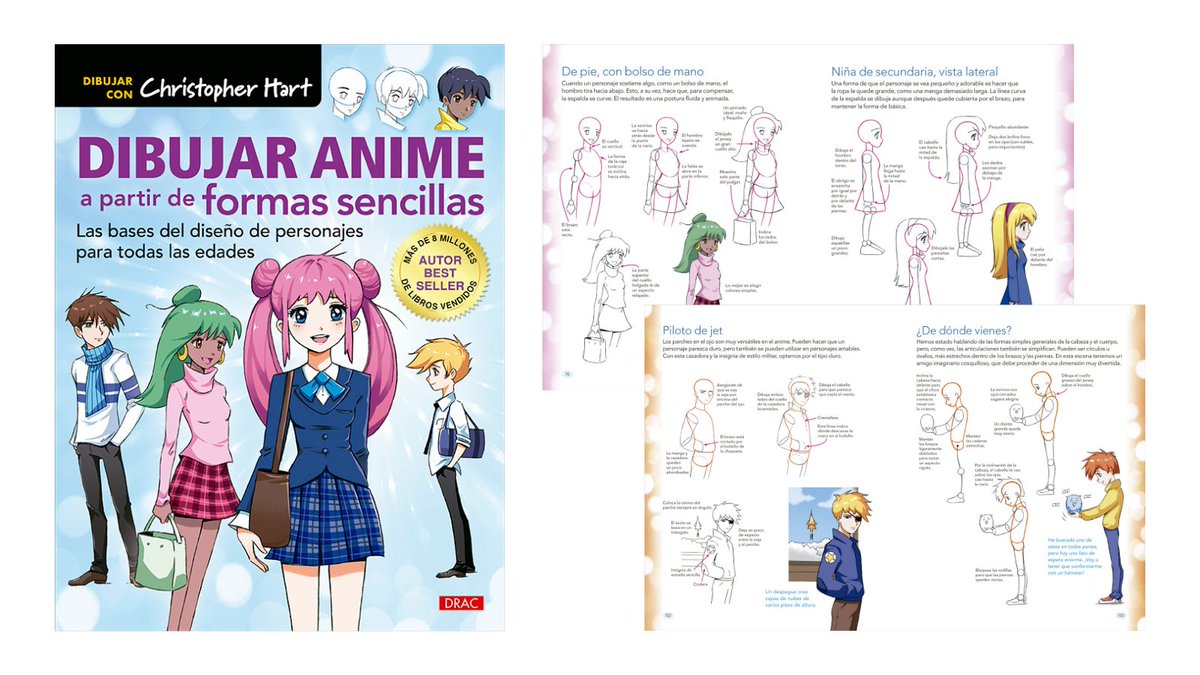 EditorialElDrac's tweet photo. ➡️#Dibujar #anime a partir de formas sencillas
👉 Empieza hoy mismo a practicar esta divertida técnica, transformando formas básicas en personajes de anime terminados. #manga
🔝#ChristopherHart
➡️https://t.co/tL9GgeEPoO https://t.co/waJTqUqup6