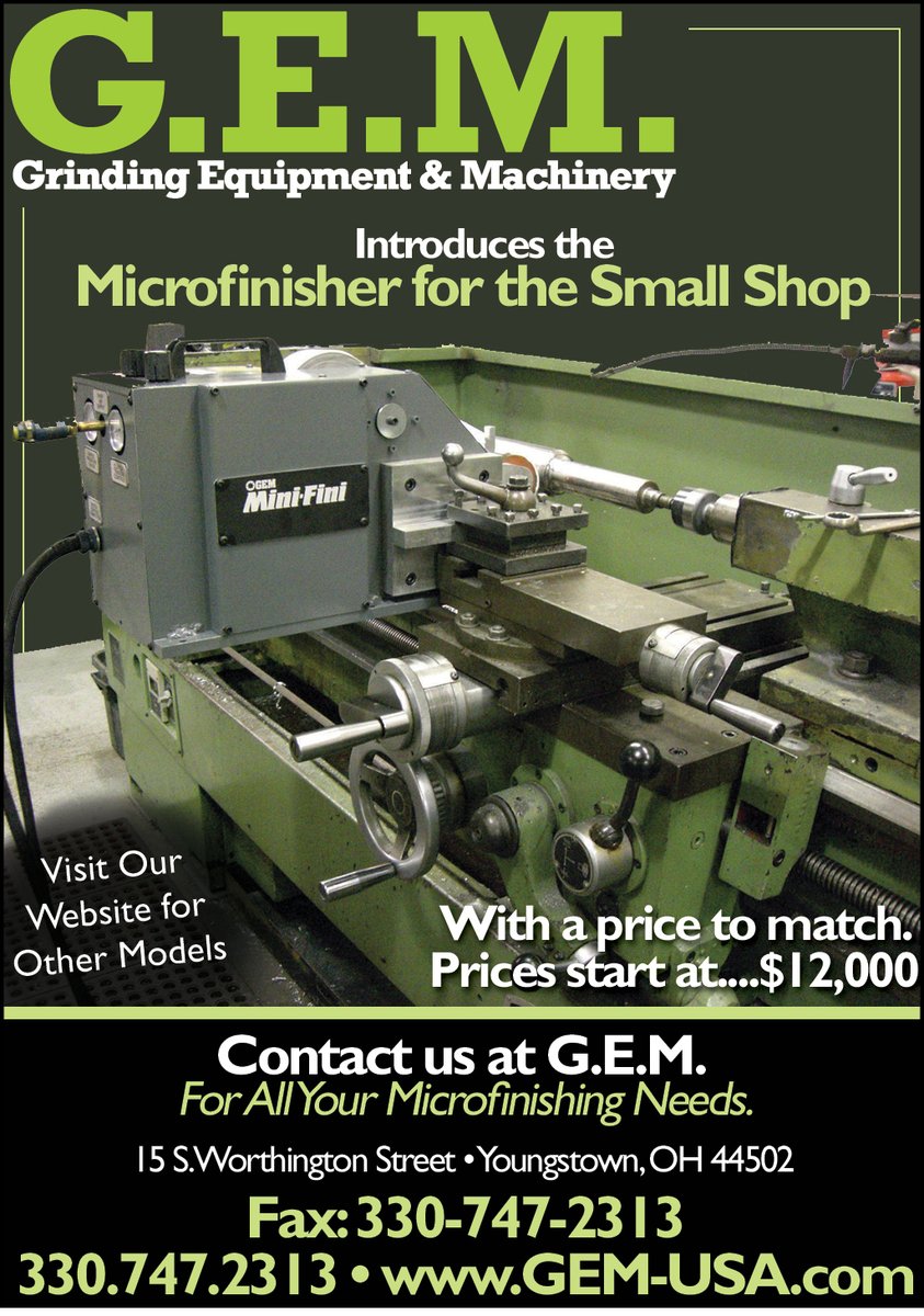 Indmactrader's tweet photo. Grinding Equipment and Machinery LLC is a leading provider of Microfinishing, &amp; takes pride in offering the best service! G.E.M. is, also, a proven leader in roll grinder retrofit equipment. See them at work https://t.co/lA4FrnuCos #microfinishing #machinery #grinder #equipment https://t.co/cHF4wZNWTU