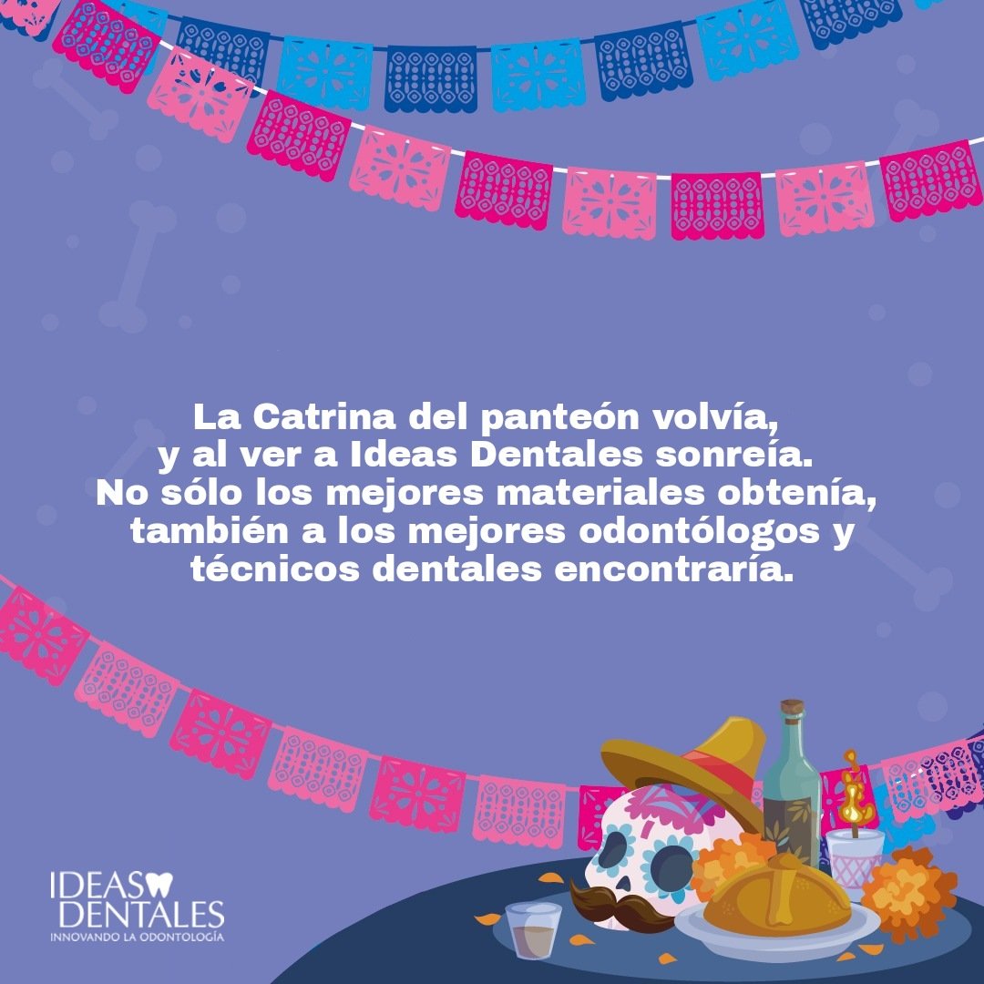 IdeasDentales's tweet photo. El #DiaDeMuertos es una de las tradiciones más importantes en 🇲🇽 Hoy recordamos a la gente que no sigue en vida con nosotros https://t.co/dE4jlZWHYD