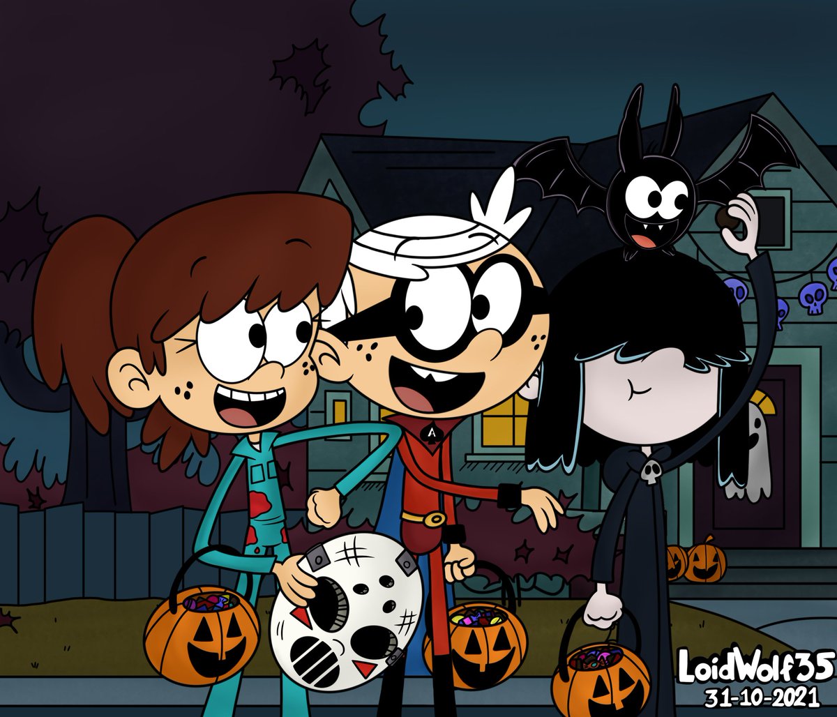 Yes they were went to ask for  sweets?🍫🍭🍬🎃
#TheLoudHouse #lynnloud #lincolnloud #LucyLoud #Halloween #halloween2021 #halloweenhouse #TLH #tlh #Nickelodeon