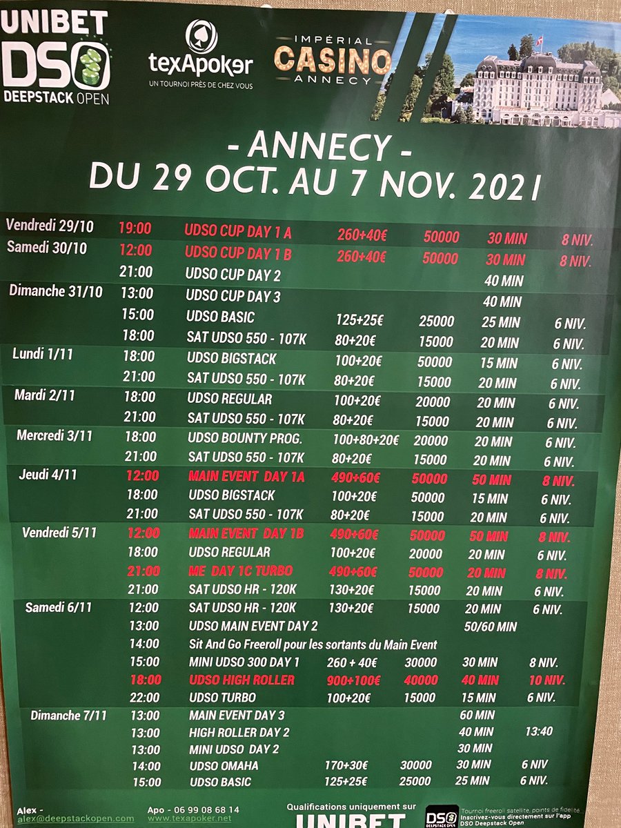 Infernal_Gamerz's tweet photo. Notre joueur Corentin de la team poker nous représente de nouveau à partir de 18h à l’Imperial palace d’Annecy sur le UDSO Regular 120 ! 

Good luck à lui ! 

#Poker #Live #MTT https://t.co/ZFQ47xfCRL