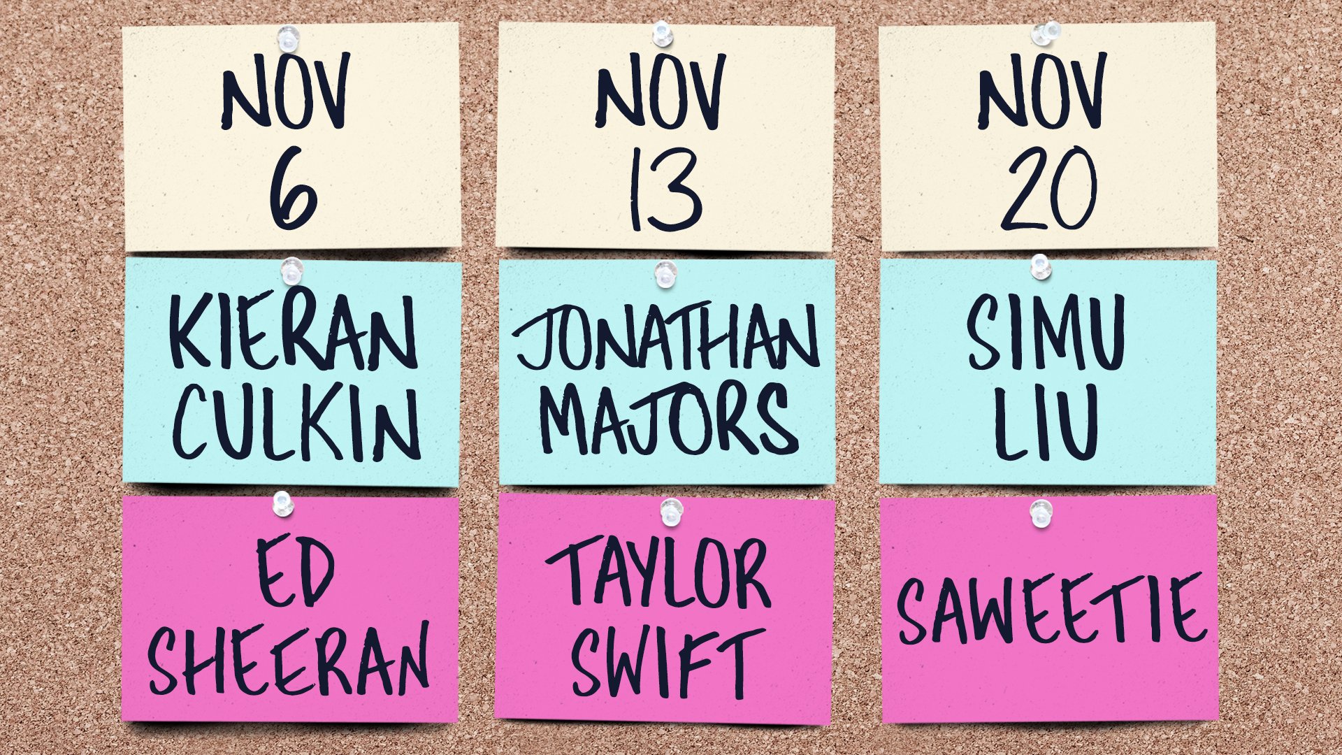 Saturday Night Live SNL on Twitter "November on SNL!…