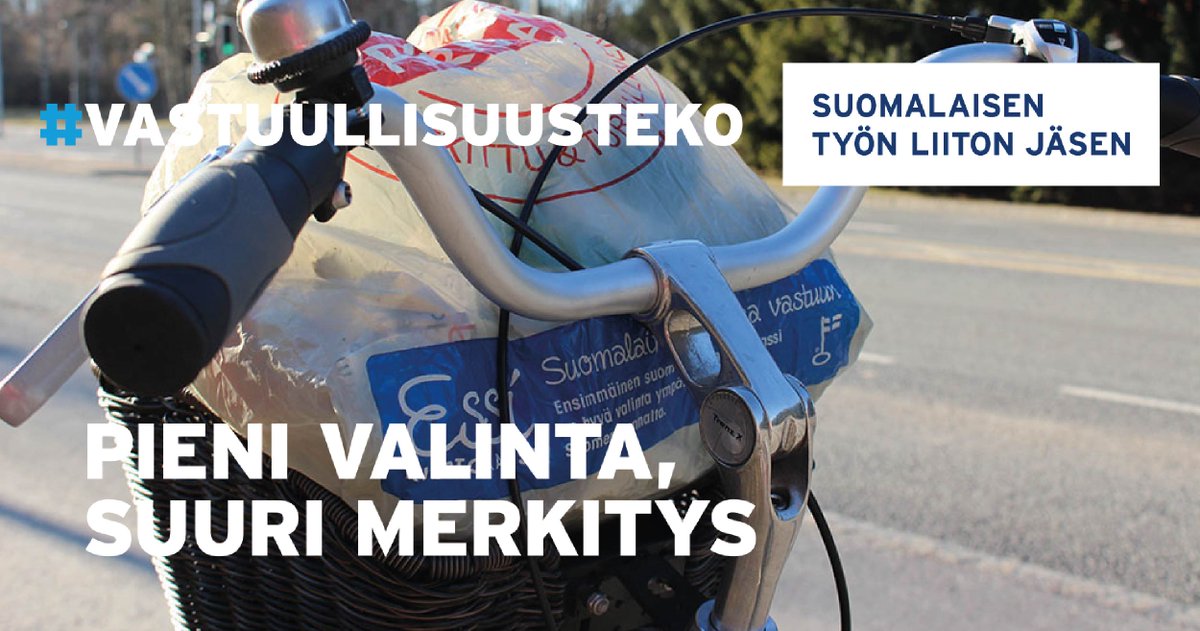 ESSIkiertokassi's tweet photo. ESSI kasseissa on Avainlippu merkkinä kotimaisesta vastuullisuudesta ja suomalaisesta työstä. Kiertotalouskassit valmistetaan nääs Tampereella. Kiitos kun valitset työtä Suomeen! #vastuullisuusteko #avainlippu #tehtysuomessa https://t.co/VpiQWGrq6D